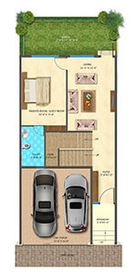 Sparsh Row Houses East Floor Plan 1, Row Houses For Sale In Whitefield