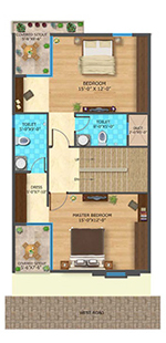 Sparsh Row Houses West Floor Plan 3, Row Houses For Sale In Whitefield